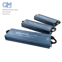 Fuente de Alimentación LED Impermeable de 5 Años de Duración, DC 12V/24V/48V 60W-500W, Voltaje Constante, Salida Única, Controlador de Luz de Inundación, Transformador IP67