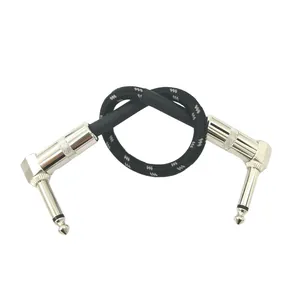 Guitar Patch Cable with right angle 6'-Inch 8 inch 10 inch 11 inch pedal jumper cable