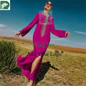 Long Sleeve Yellow Color <strong>Cabaya</strong> Women Muslim Dress Elegant Dubai Modest Long Hooded Gowns Evening Dresses - Product Image 4