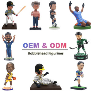 Statuetta con testa a pallina in resina personalizzata stile artificiale per giocatore sportivo Figurine souvenir personalizzabili Bobblehead - Product Image 2