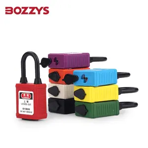 BOZZYS Cadenas de verrouillage anti-poussière à clé identique avec manille en nylon pour les travailleurs individuels Révision de l'équipement de verrouillage