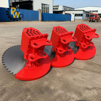 Sierra Hidráulica Bidireccional de Carburo de 1800 mm para Excavadoras de 12-16 Toneladas, Accesorio para Túneles con Profundidad de Corte de 230 mm