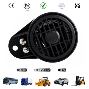 Allarme Retromarcia Auto IP67, DC12V-80V 15W 102DB, Allarme Professionale per Retromarcia con Suono Molto Forte, Allarme per Camion - Product Image 1