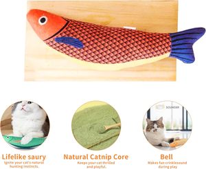 Entrega rápida del fabricante <span class=keywords><strong>Catnip</strong></span> Crinkle Sound Cat Toys Saury <span class=keywords><strong>Fish</strong></span> Squeak Juguetes para mascotas - Product Image 2