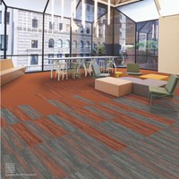 Carreaux de tapis commerciaux lumineux de nouvelle conception pour les carreaux de tapis commerciaux auto-adhésifs 60x60 de preuve de feu d'hôtel