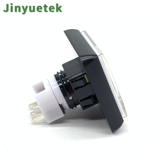 Bouton poussoir d'arcade momentané à retard zéro, éclairé, carré, 49*49mm, prise EU, haute qualité JY, pour machine de <span class=keywords><strong>jeu</strong></span> à monnayeur - Product Image 4