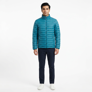 Vestes matelassées d'hiver élégantes de haute qualité, personnalisables, en toile avec col en fourrure, 100% nylon, séchage rapide, respirantes, veste pour homme, broderie - Product Image 1