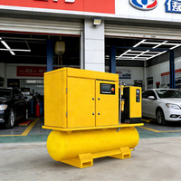 Compresseur d'air industriel portable à vis 4-en-1, haute efficacité, économie d'énergie, moteur refroidi par air, roulement 11-37kW 16-35bar