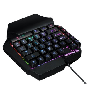 สกายลุง F6 คีย์บอร์ดเกมมิ่งมือเดียว 61 คีย์ RGB แบ็คไลท์แบบมีสายสำหรับอีสปอร์ต - Product Image 5