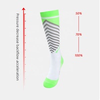 LINGTU Chaussettes de compression pour infirmière, antidérapantes pour hommes, enfants, athlétisme, football, football.