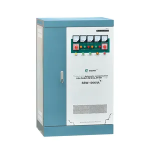 เครื่องปรับแรงดันไฟฟ้า3เฟส SBW 100KVA สามเฟส380V 415V 70KVA 80KVA ตัวควบคุมแรงดันไฟฟ้า