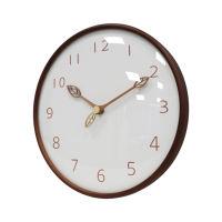 Moderne Glas 12-Zoll Quarz-Batterie Retro-Wanduhr mit Zeigeranzeige für Wohnzimmer-Dekoration