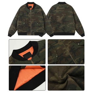 Cầu Vồng Phun Tùy Chỉnh Camo Bóng Chày Áo Khoác Người Đàn Ông Của Dây Kéo Đóng Cửa Thời Trang Thời Trang Thường Xuyên Phù Hợp Với Áo Khoác Mens Áo Khoác - Product Image 3