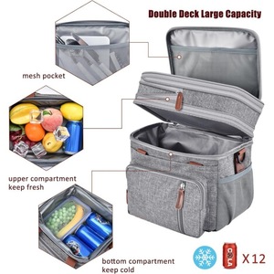 กระเป๋าเก็บความเย็นแบบพับได้สำหรับปิกนิก รุ่น Camping 600D ป้องกันการรั่วซึม - Product Image 6