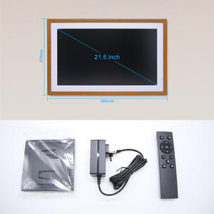 Marco de Fotos Digital de Metal y Madera de 21.5 Pulgadas con Wifi, Montado en la Pared, Personalizable, Venta al Por Mayor de Fábrica - Product Image 6