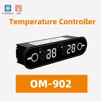 Controlador de Temperatura para Refrigerador de Alta Gama OM-902 -50~99 °C 110/220 VCA, Soporte Personalizado OEM ODM para Gabinetes de Cortina de Aire