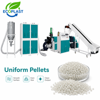 Machine de granulation de plastique recyclé, refroidissement par air, machine de pelletisation de film PE PP SJ-90