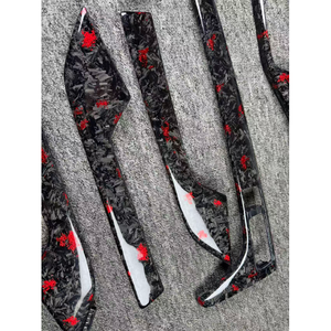 Panel de Control Central de Fibra de Carbono de Alta Calidad, 7 Piezas, Mejora Interior para Audi A4 A5 S4 S5 B9 2017-2024, Hecho en China - Product Image 5