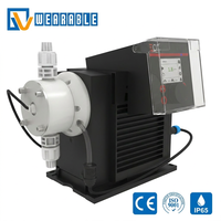 Bomba Dosificadora Digital de Diafragma de Alta Precisión con Cabezal de PVDF de Flujo Pequeño de 7.5L/H, Medidor de Flujo Automático, Impermeable IP65