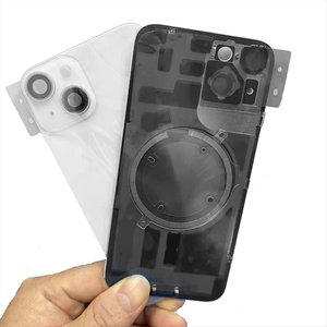 เคสหลังแบตเตอรี่ <span class=keywords><strong>iPhone</strong></span> สำหรับ <span class=keywords><strong>iPhone</strong></span> 14 พร้อมฝาหลัง+โครงกลาง+ถาดใส่ซิม+ปุ่มด้านข้าง สีดำ - Product Image 6