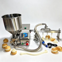 Machine de remplissage automatique à commande tactile pour garnitures de pain, biscuits, chocolat, gâteaux, pâtisseries et croissants, crème pour beignets