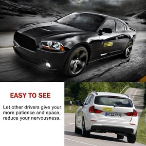 Logotipo personalizado <span class=keywords><strong>de</strong></span> fábrica, pegatina <span class=keywords><strong>para</strong></span> parachoques <span class=keywords><strong>de</strong></span> conductor novato, advertencia <span class=keywords><strong>de</strong></span> seguridad, calcomanías reflectantes magnéticas <span class=keywords><strong>para</strong></span> <span class=keywords><strong>coche</strong></span> - Product Image 4