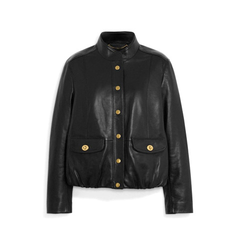 3242 Reasonable Price Fashionable Style Genuine Leather Winter Coat Woman Ladies Leather Jacket