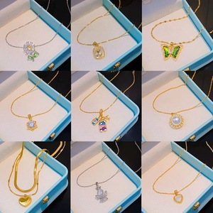 Venta al por Mayor de Joyería de Acero Inoxidable, Collares de Acero de Titanio Modernos para Mujer, Venta al por Mayor de Fábrica de Collares Baratos - Product Image 6