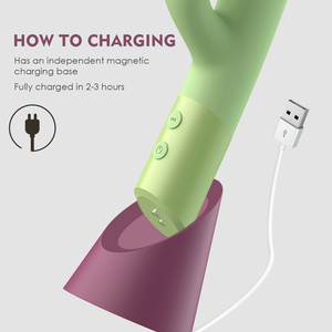 WINYI 2023 all'ingrosso G Spot vibratore OEM ultimo giocattolo del sesso clitoride stimolante sessuale doppia testa Av bacchetta vibratore coniglio per le donne - Product Image 5