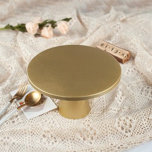 3 miếng 8 inch 10 inch vàng sơn bánh đứng cho bàn tráng miệng đám cưới nhỏ tròn cupcake đứng - Product Image 2