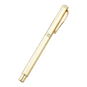 Professional supplier gift promotion rose gold roller pen, high end business customiced lettering metal ball pen