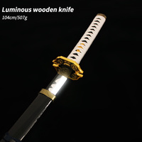 Épée de cosplay Demon Slayer en bambou LT Spray 104CM, Katana sûre, fabriquée par un fabricant de cosplay, épée d'anime japonaise Katana Asli Tajam