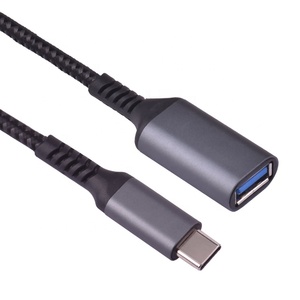 0,<span class=keywords><strong>2</strong></span> M Geflochten Langlebige Adapter Kabel OTG USB 3.0 Kabel Typ C für U festplatte/Festplatte/Tastatur - Product Image 1