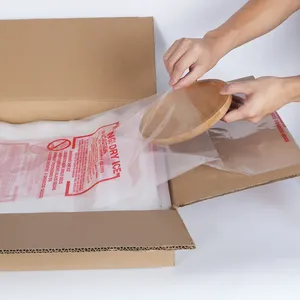 ถุงน้ำแข็งแห้งอุณหภูมิต่ำจากโรงงานโดยตรง ถุงพลาสติกใส่น้ำแข็งแบบหนาพิเศษ 5-20 ปอนด์ พร้อมคำเตือนตามสั่ง - Product Image 5