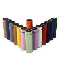 Fiole à vide isolée à double paroi en acier inoxydable Mazon très vendue logo personnalisé bouteille d'eau fantaisie Led réutilisable sans Bpa