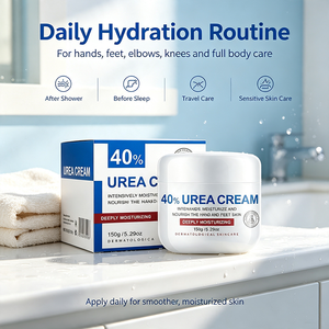 Crème à l'urée 40% en gros <span class=keywords><strong>pour</strong></span> réparer <span class=keywords><strong>les</strong></span> pieds et <span class=keywords><strong>les</strong></span> mains secs et rugueux, crème hydratante profonde <span class=keywords><strong>pour</strong></span> renforcer la barrière cutanée, crème nourrissante à l'urée - Product Image 5