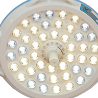 Lampe chirurgicale sans ombre à LED, vente chaude, montage au plafond réglable, alimentation électrique, gradation progressive, 80000-160000 Lux