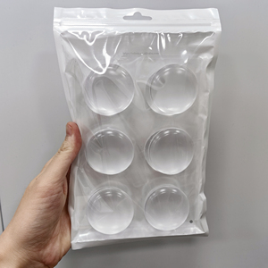 Pare-chocs de porte lavable durable Coussin de protection mural rond Butoirs de porte transparents réutilisables pour murs à usage intensif - Product Image 1