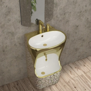 Lavabo Avec <span class=keywords><strong>Lave</strong></span> Pied Lavabo sur pied sur pied islamique moderne Lavabo sur pied Lavabo sur pied pour robinet de salle de bain musulman Wudu - Product Image 5