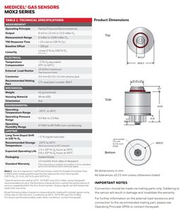 Mindray máy gây mê cảm biến oxy MOX-2 O2 di động cho WATO-EX65 ex35 ex55 oxy Pin mox2 O2 cảm biến - Product Image 6