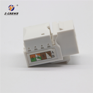 90/180 độ <span class=keywords><strong>siemon</strong></span> z6a-02b <span class=keywords><strong>Keystone</strong></span> <span class=keywords><strong>Jack</strong></span> Trắng mô-đun mạng Cat6 UTP che chắn <span class=keywords><strong>RJ45</strong></span> - Product Image 3