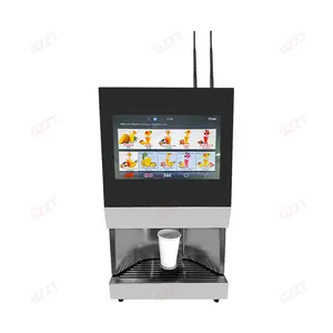 Wifi Commercial Table Top Vending Machine 10 Kinds Hot Premix Instant Tea And Coffee With Cup Dispenser Coffee Making Equipment
