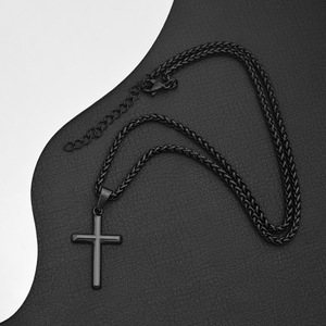 Collar con Colgante de Cruz Cristiana de Béisbol Yoosteel, 2 Piezas, Acero Inoxidable, Versículo Bíblico, Cadena de Bambú de <span class=keywords><strong>22</strong></span> Pulgadas, Regalo Religioso para - Product Image 6