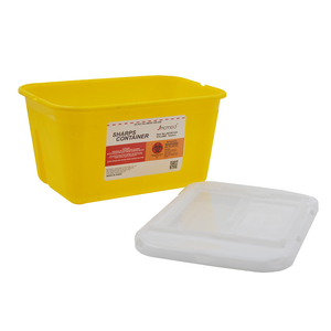 Vuông kim <span class=keywords><strong>Sharp</strong></span> xách tay y tế tùy chỉnh Nhãn Chất thải <span class=keywords><strong>container</strong></span> cho phòng khám bệnh viện - Product Image 2