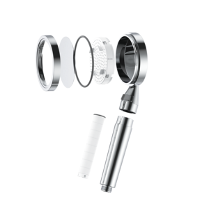 Douche pluie réglable en ABS chromé et acier inoxydable, design moderne, installation facile, économie d'eau - Product Image 1
