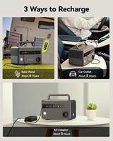 Estación de Energía DELTA PRO CN LiFePO4 MPPT, Generador Solar Portátil de 360W, Onda Sinusoidal Pura, Control Remoto, Compatible con Automóviles, AU
