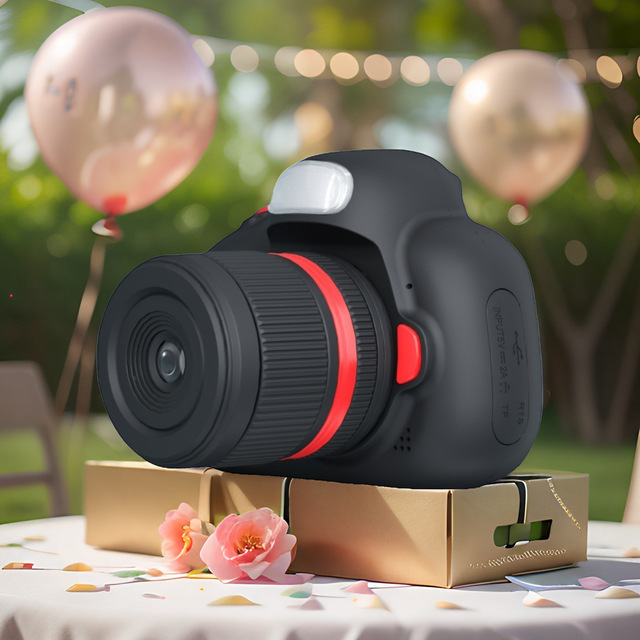 Direct Factory Sale New Mini Cartoon Style Children's Digital Sports SLR Camera Can Take Pictures CMOS Imaging Sensor MicroSD