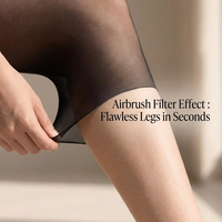 Collants sans couture La Jourdin ultra-transparents 15D, invisibles, à motif écossais, sexy, taille haute, en nylon élastique, couleur chair, pour femme de bureau