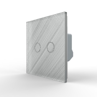 Panneau d'interrupteur mural tactile moderne Livolo personnalisable, multi-textures, gaufré, dépoli, brossé, à grille tissée pour l'intérieur de la maison intelligente