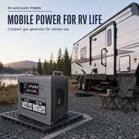 OEM 27V 1600W Geräuscharmer LNG CNG Dual-Fuel-Generator mit ATS Auto-Start App-Sprachsteuerung für Schwerlast-LKW APU-System